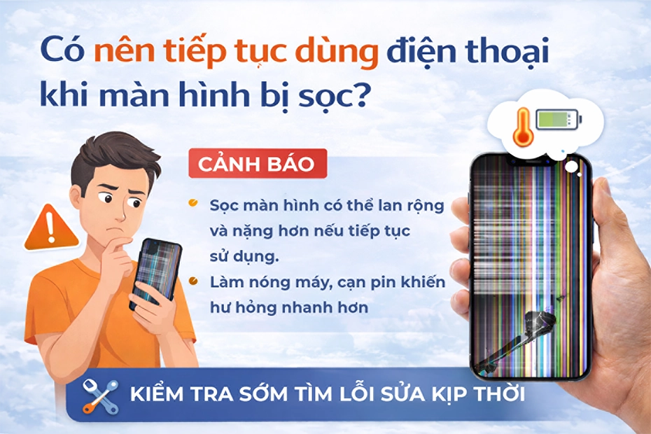 Màn hình điện thoại bị sọc là hư gì và có nên tiếp tục sử dụng hay không