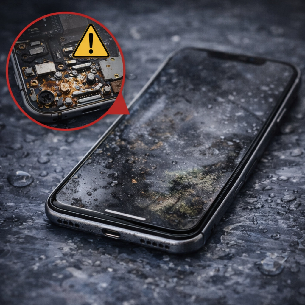 Điện thoại vô nước để lâu bị oxy hóa, hư linh kiện bên trong