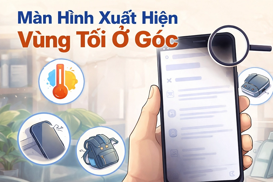 nguyên nhân màn hình bị tối góc