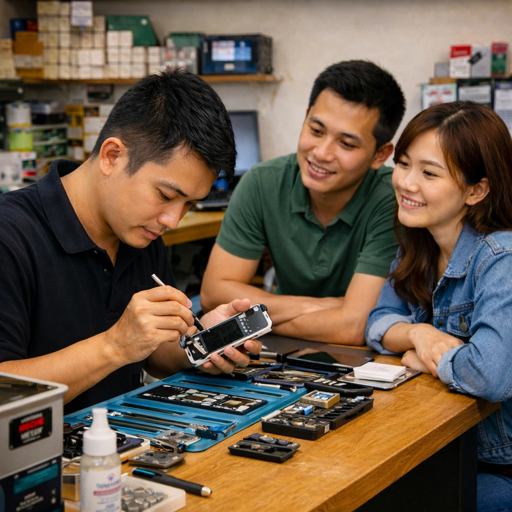 Sửa điện thoại tại Tiệm Diệp Bích