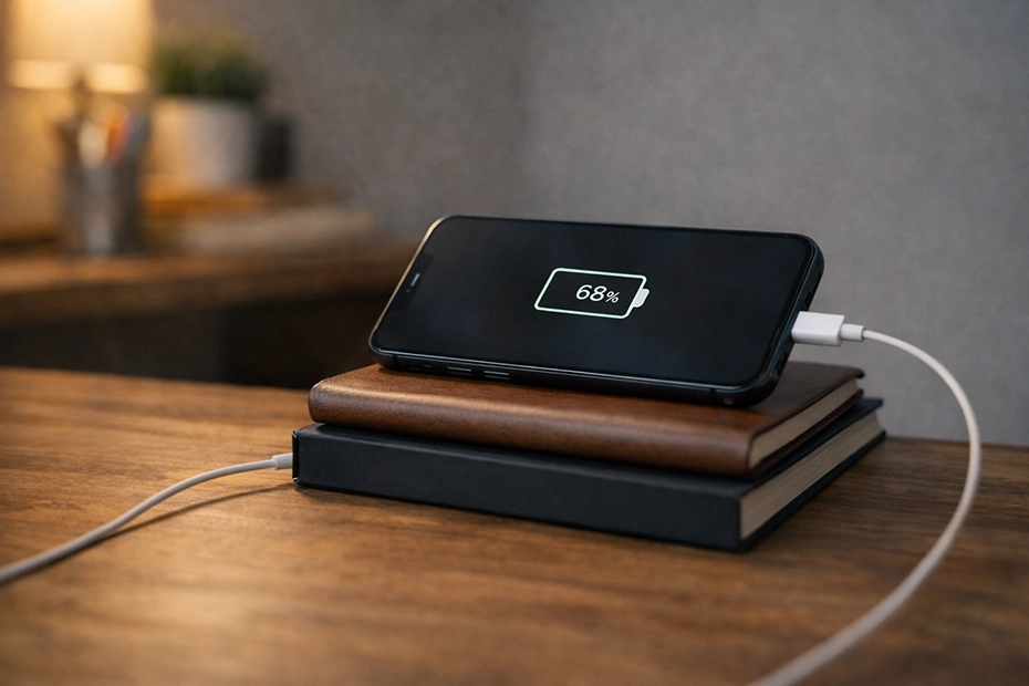 Điện thoại sạc chập chờn phải kê máy và canh dây để pin lên