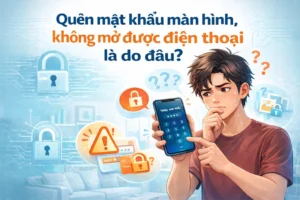 Quên mật khẩu màn hình khiến điện thoại không mở được, người dùng lo lắng trước màn hình khóa